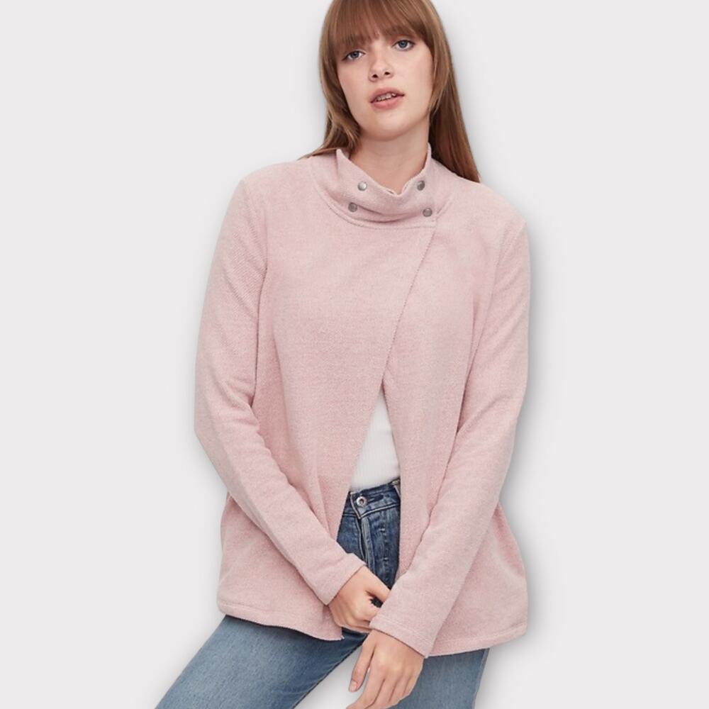 Gap Maternity nursing snap sweatshirt pockets potpourri pink size XXL